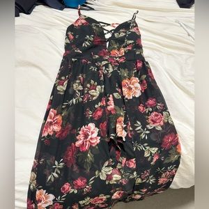 Floral Romper Dress - S